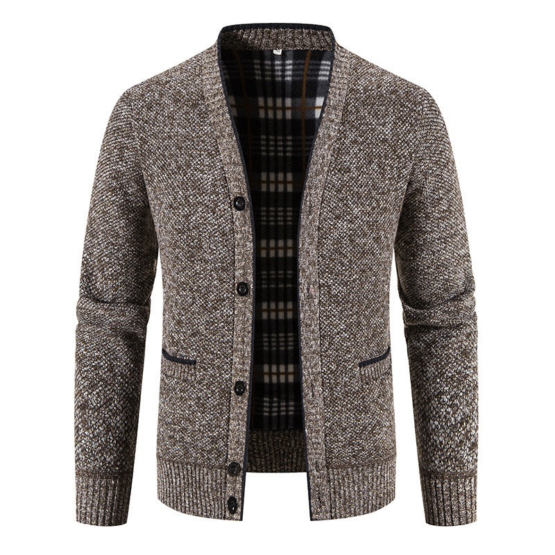 Cardigan en tricot décontracté à boutons pour homme