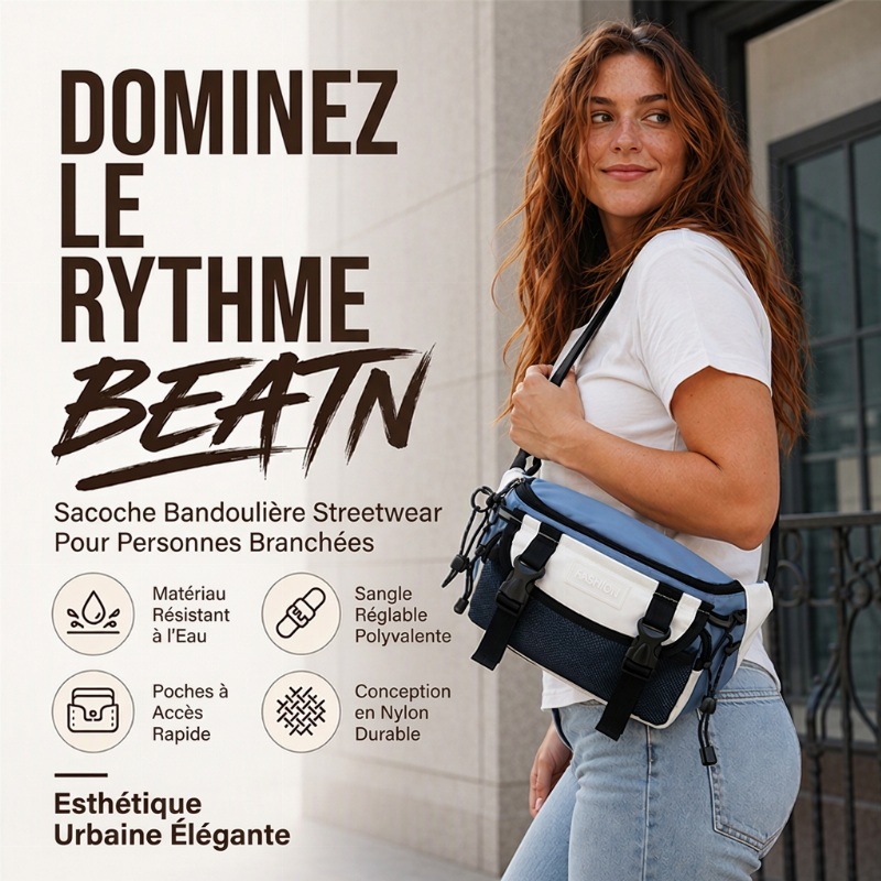 Sac banane de sport tendance unisexe