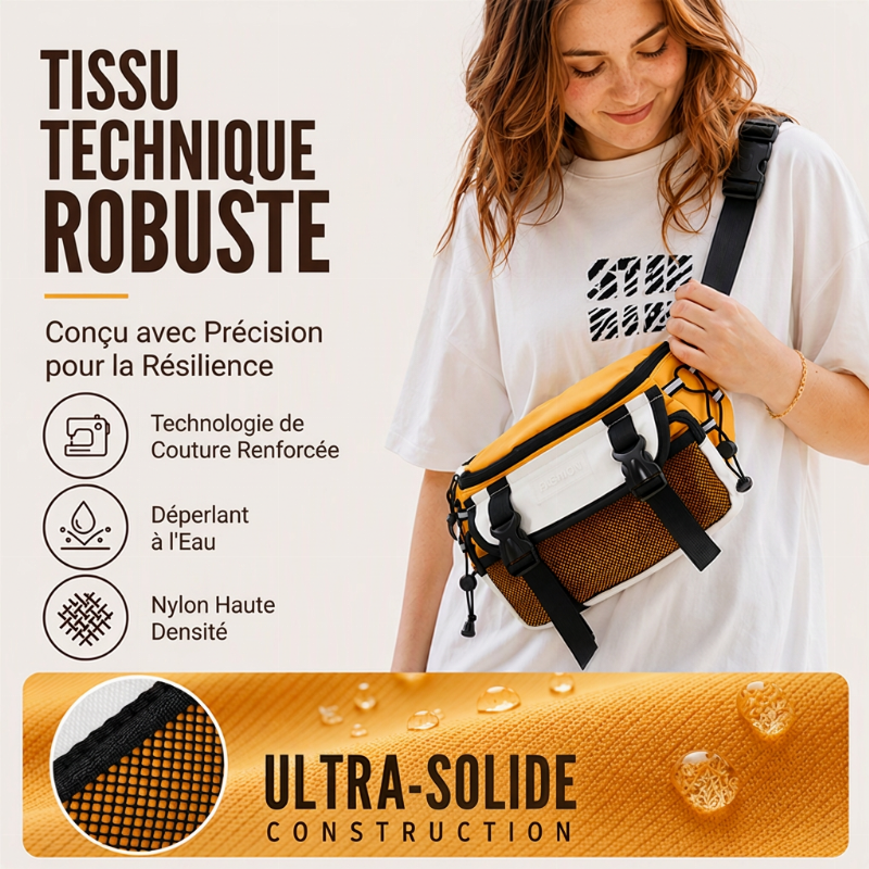 Sac banane de sport tendance unisexe