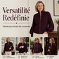 Pull en maille femme à manches bouffantes et fermeture éclair