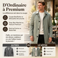 Manteau mi-long minimaliste pour homme à boutonnage simple