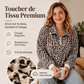 Sweat à col demi-zèbre pour femme à imprimé léopard