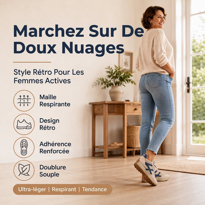 Baskets à semelle compensée légères et décontractées pour femmes