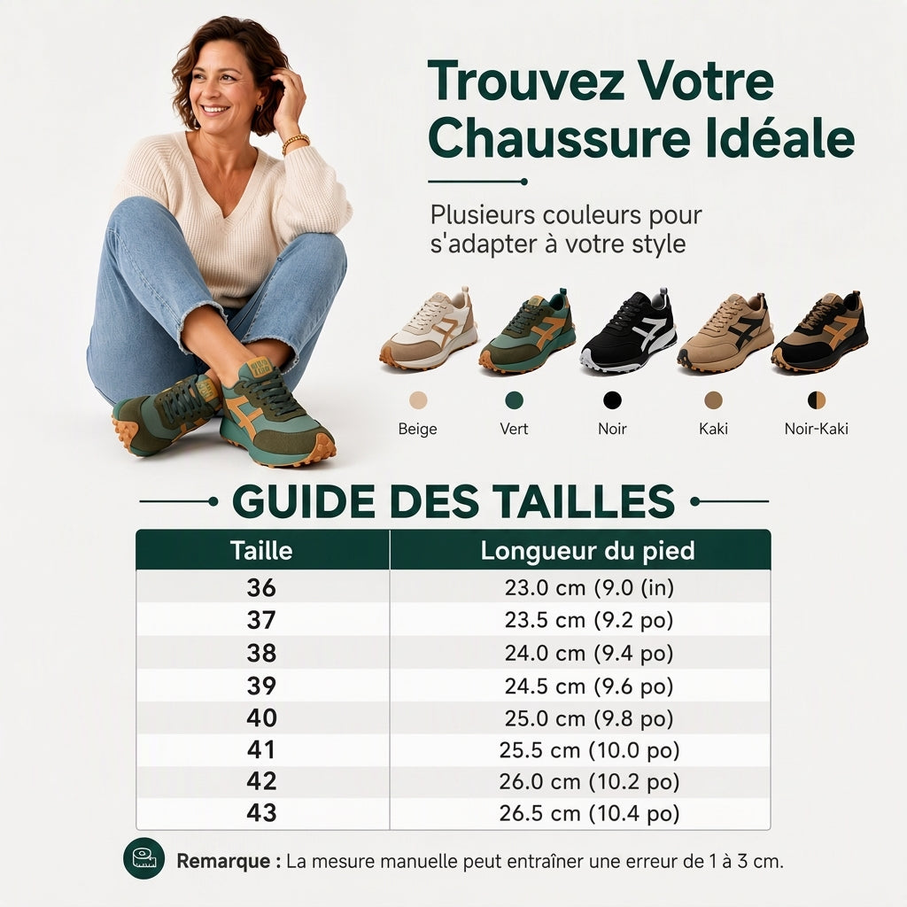 Baskets à semelle compensée légères et décontractées pour femmes
