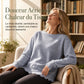 Pull col rond ourlet festonné pour femme