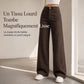 Jean large rétro taille haute pour femme, pantalon en jean fluide long jusqu'au sol