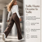 Jean large rétro taille haute pour femme, pantalon en jean fluide long jusqu'au sol