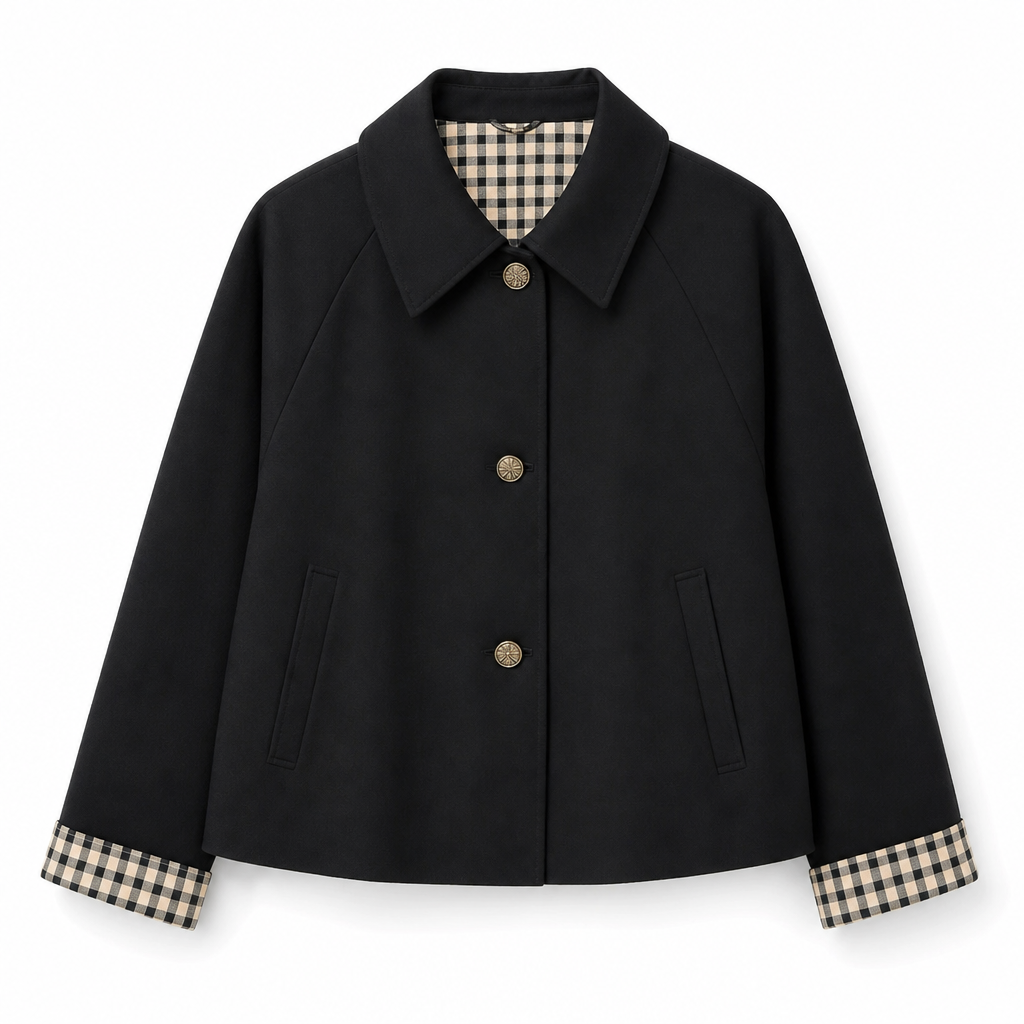Manteau d'automne-hiver décontracté pour femme, à manches longues et boutonnage simple