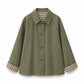 Manteau d'automne-hiver décontracté pour femme, à manches longues et boutonnage simple