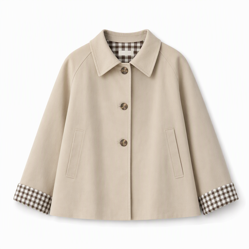 Manteau d'automne-hiver décontracté pour femme, à manches longues et boutonnage simple