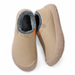 Bottes d'hiver imperméables pour femmes, chaussons chauds rembourrés de coton avec coin compensé caché, semelle souple antidérapante, chaussures de marche décontractées