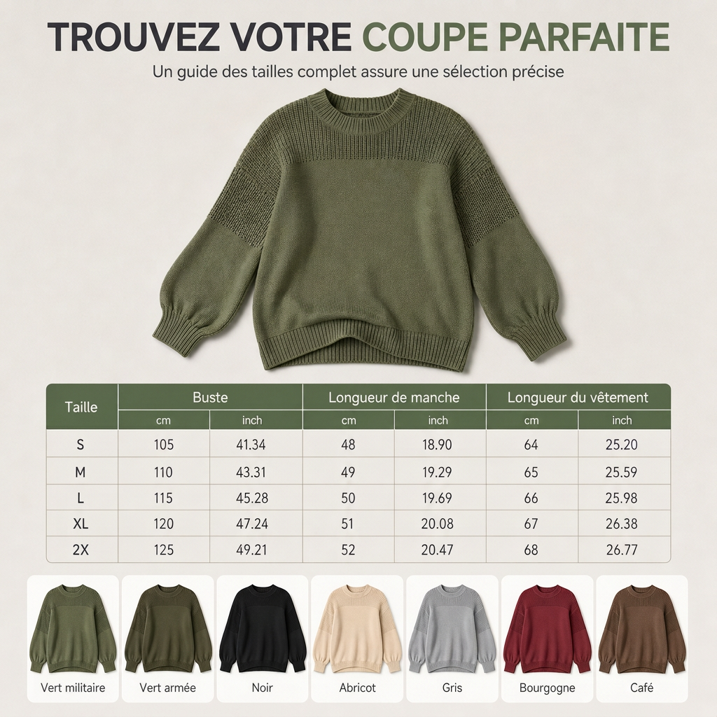 Pull en maille unisexe pour femme
