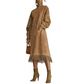 Robe décontractée unie en faux daim pour femme