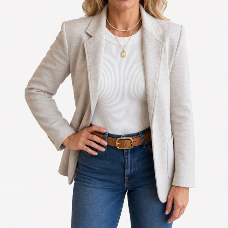 Veste classique à un bouton pour femme