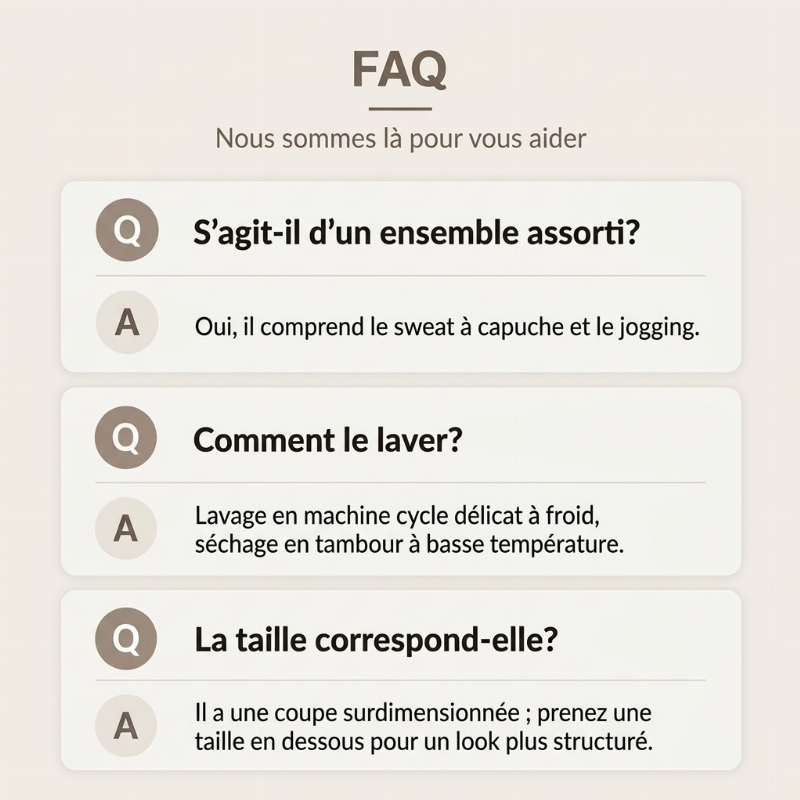 Ensemble 2 pièces femme : sweat à capuche confortable et pantalon de jogging