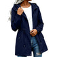 ⏳Liquidation totale⏳Veste coupe-vent à capuche mi-longue pour femme