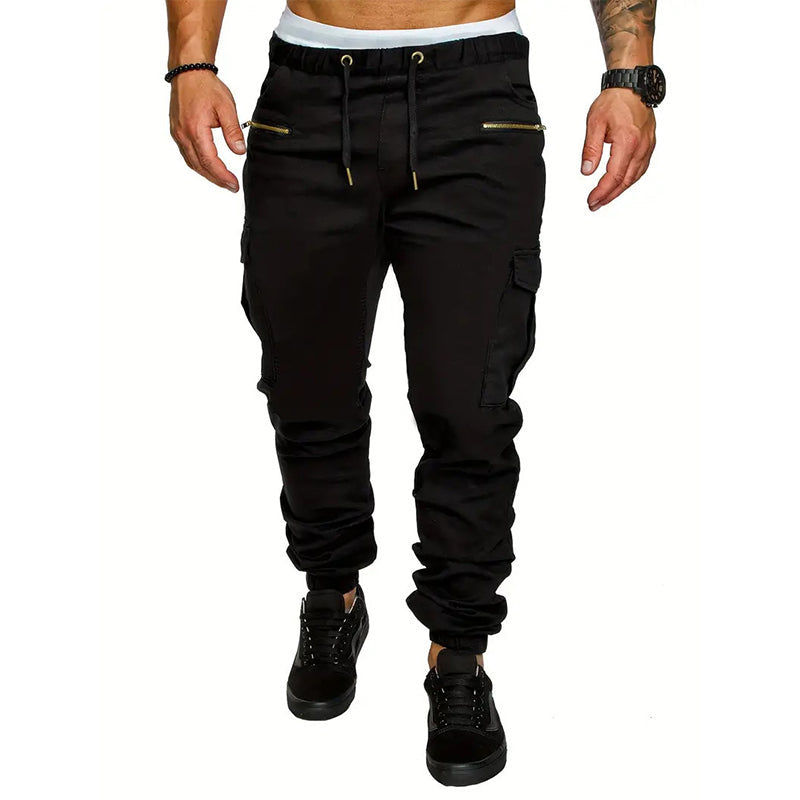 Pantalon cargo décontracté et ajusté pour homme