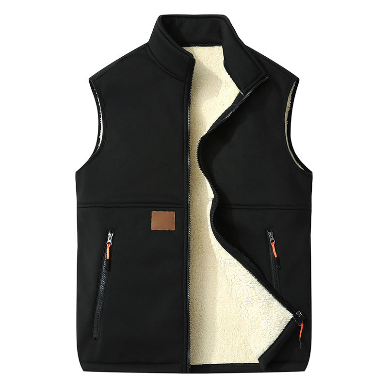 Gilet thermique d'hiver à col montant pour femme