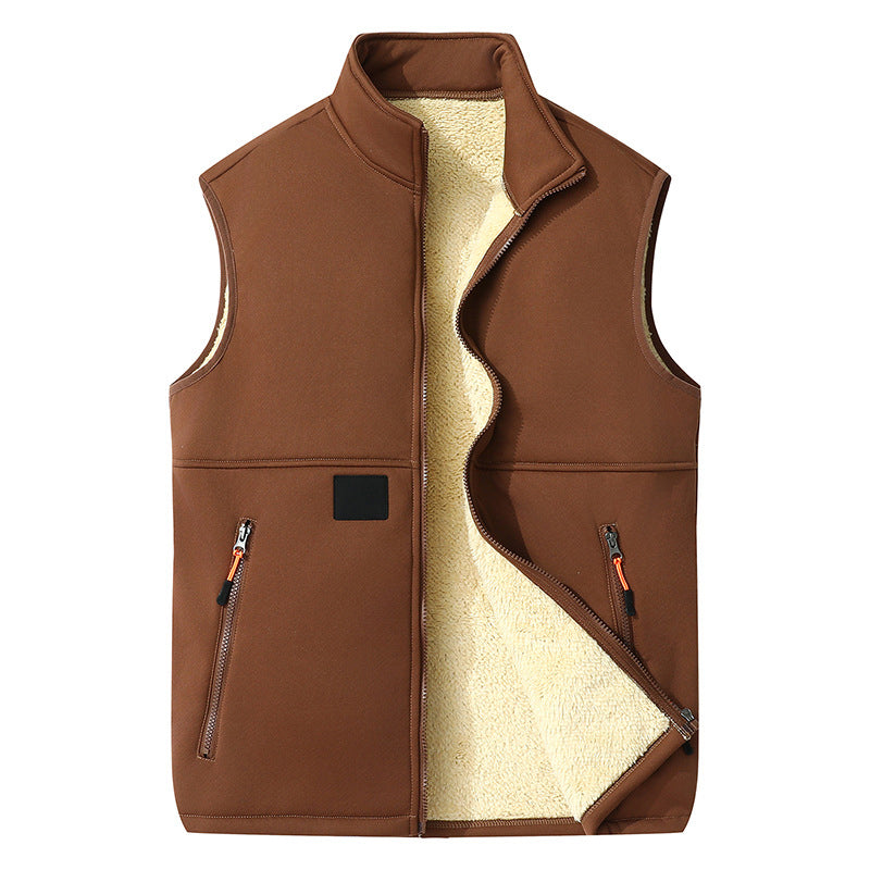 Gilet thermique d'hiver à col montant pour femme