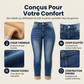 Jeans décontractés extensibles à taille haute pour femme