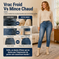 Jeans décontractés extensibles à taille haute pour femme