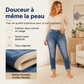 Jeans décontractés extensibles à taille haute pour femme