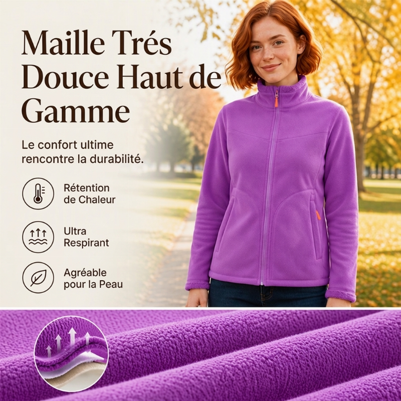 Veste thermique d'hiver douce pour femme