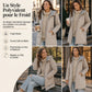 👜 -50 % sur toute la mode femme ! ✨Manteau matelé long à capuche et coupe slim, couleur unie, avec poches pour l'hiver