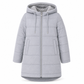 👜 -50 % sur toute la mode femme ! ✨Manteau matelé long à capuche et coupe slim, couleur unie, avec poches pour l'hiver
