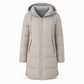 👜 -50 % sur toute la mode femme ! ✨Manteau matelé long à capuche et coupe slim, couleur unie, avec poches pour l'hiver