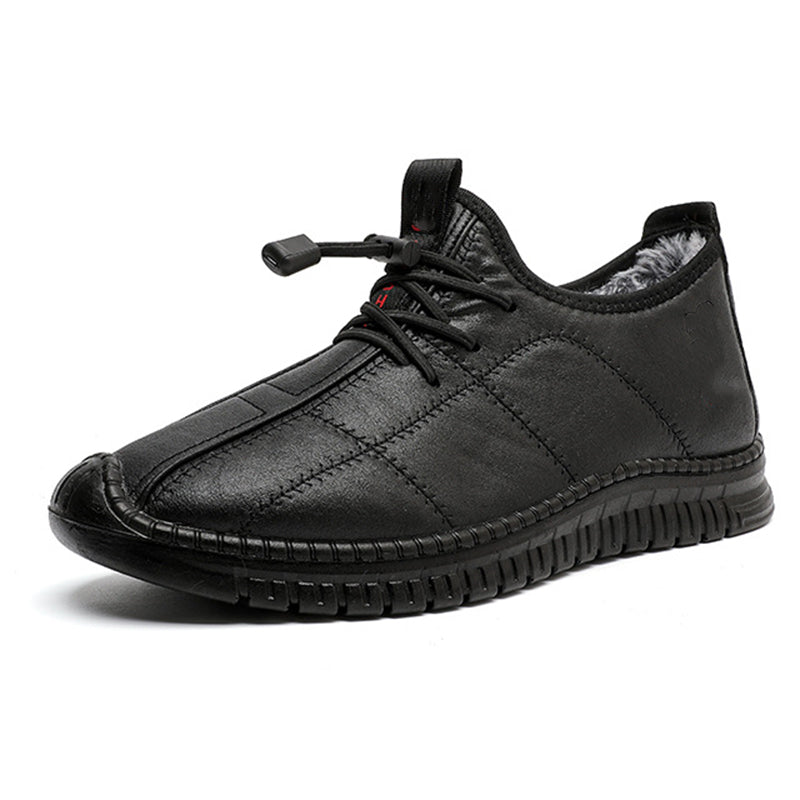 Chaussures de marche pour homme, à semelle antidérapante et doublure pelucheuse