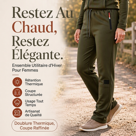 Pantalon de survêtement thermique d'hiver unisexe pour l'extérieur