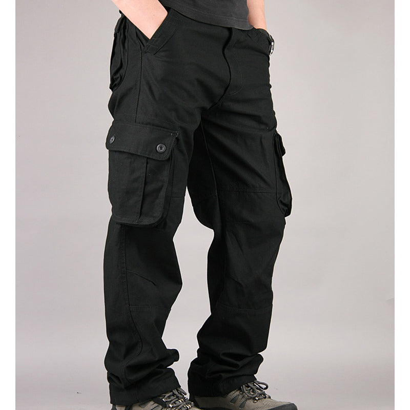 Pantalon cargo coupe décontractée pour homme avec multiples poches