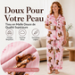 Ensemble de pyjama 3 pièces pour femme à motif vache Highland