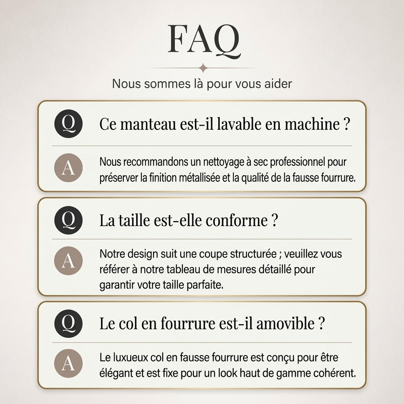 Veste matelassée femme avec col en fausse fourrure