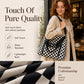 Casual Large Capacity Checkerboard Tote Bag