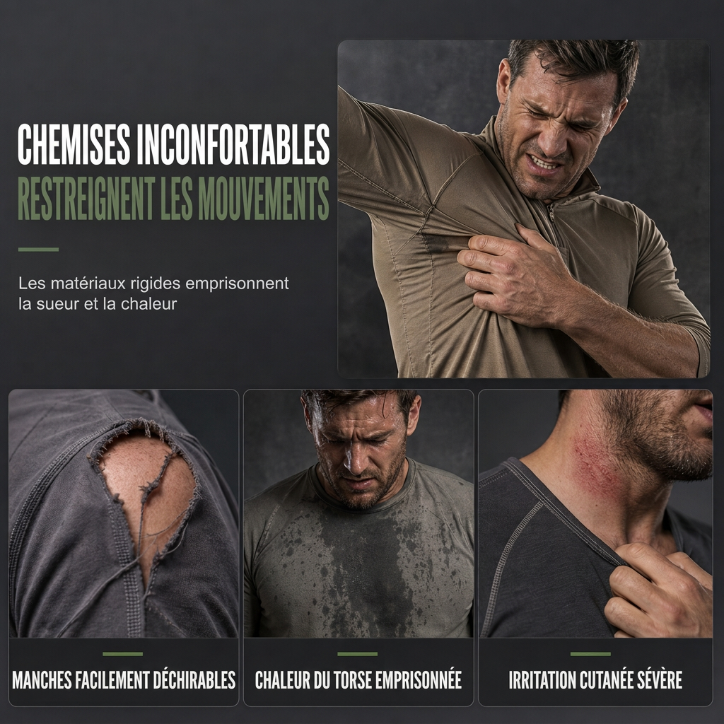 Veste tactique à manches longues pour homme