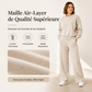Ensemble sweat à col rond et pantalon de survêtement pour femme