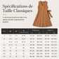 Robe salopette sans manches classique en fausse peau suédée, col en V, boutonnée devant