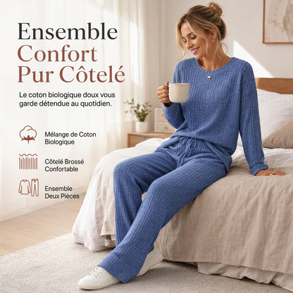 Ensemble de détente en maille décontracté pour femme