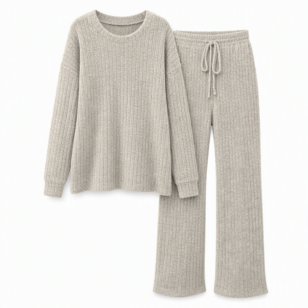 Ensemble de détente en maille décontracté pour femme