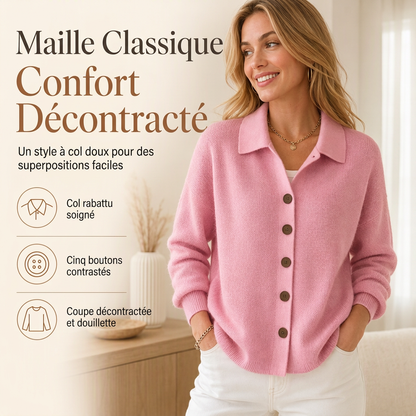 Cardigan en tricot décontracté pour femmes