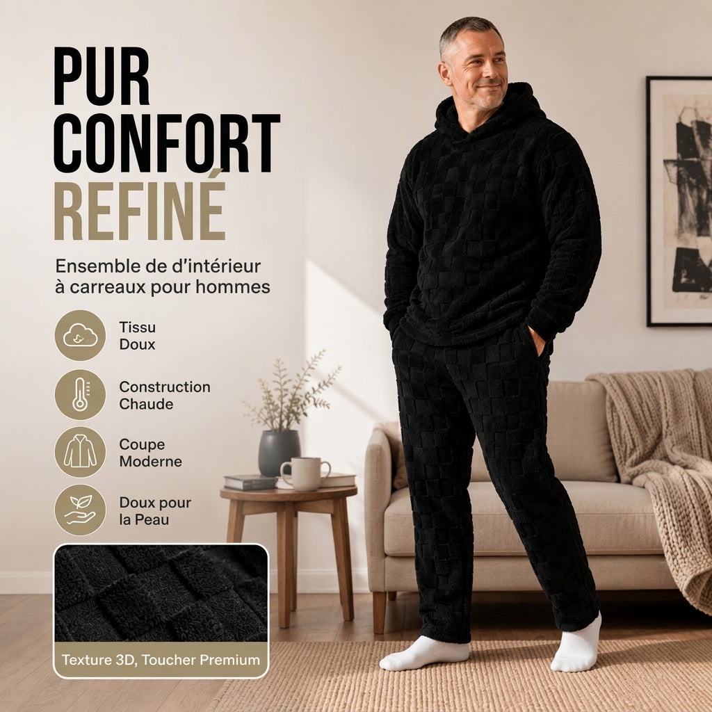 📢📢50 % DE RÉDUCTION !! ⏰& Livraison gratuite✈️Ensemble décontracté homme : sweat à capuche et pantalon de survêtement