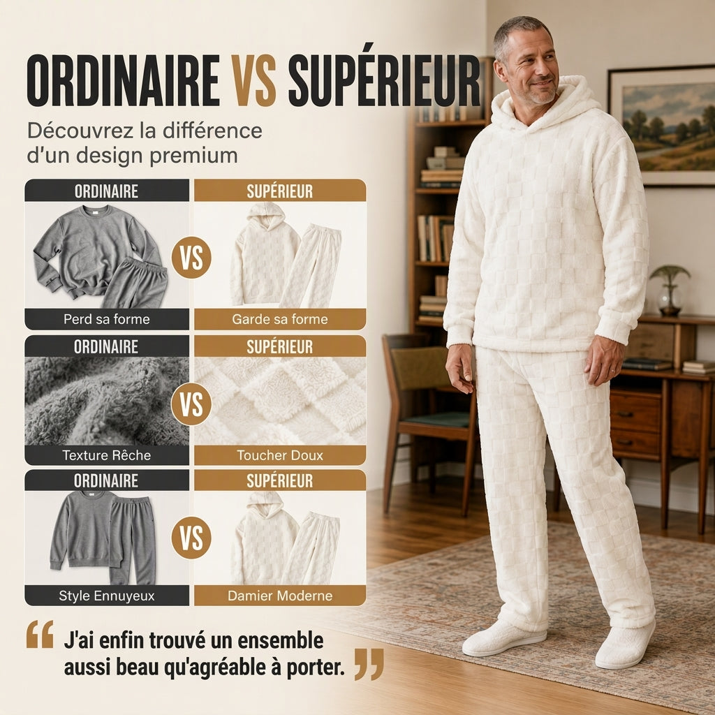 📢📢50 % DE RÉDUCTION !! ⏰& Livraison gratuite✈️Ensemble décontracté homme : sweat à capuche et pantalon de survêtement