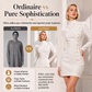 📢📢50 % DE RÉDUCTION !! ⏰Robe mini femme à col montant et drapé