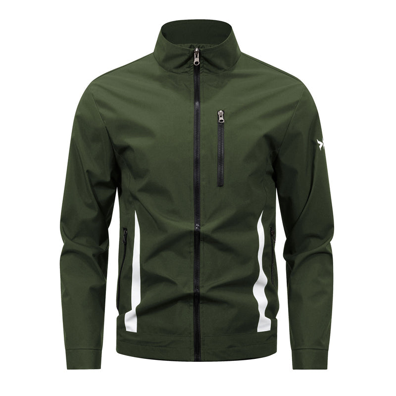 📢📢50 % DE RÉDUCTION !! ⏰Veste décontractée à col montant et fermeture éclair pour homme
