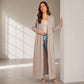Gilet long maxi ouvert devant pour femme