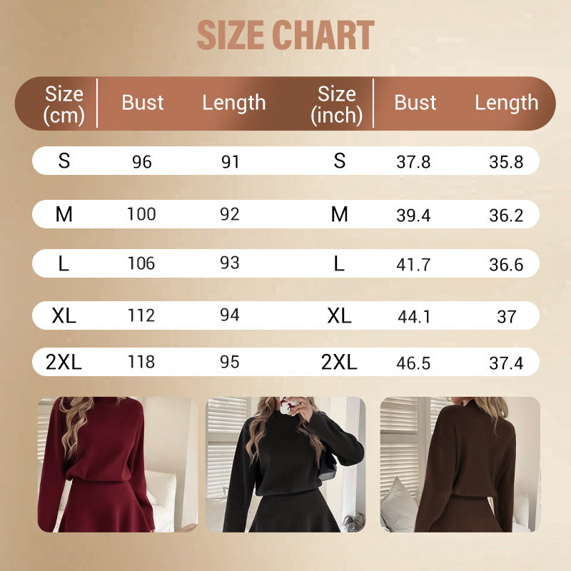 📢📢50 % DE RÉDUCTION !! ⏰Robe mini trapèze en maille à col montant pour femme
