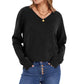 📢📢50 % DE RÉDUCTION !! ⏰Pull en maille à col en V et manches longues pour femme, confortable pour l'automne et l'hiver