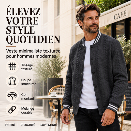 🔥 50% de réduction 🔥Blouson de baseball décontracté en jacquard pour homme